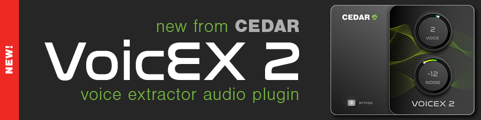 CEDAR VoiceEX 2 Audio Plugin